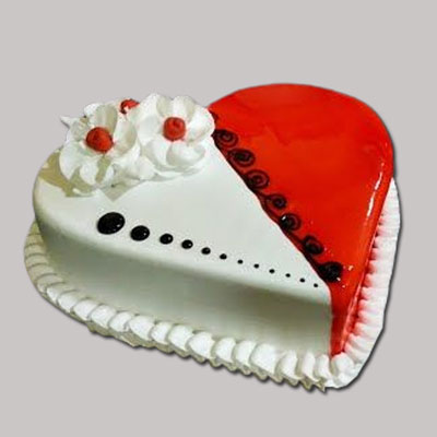 "Heart shape Pineapple cake -1 kg - Click here to View more details about this Product